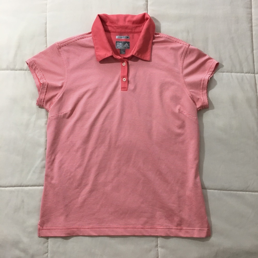 Adidas Vintage Pink ClimaCool Polo